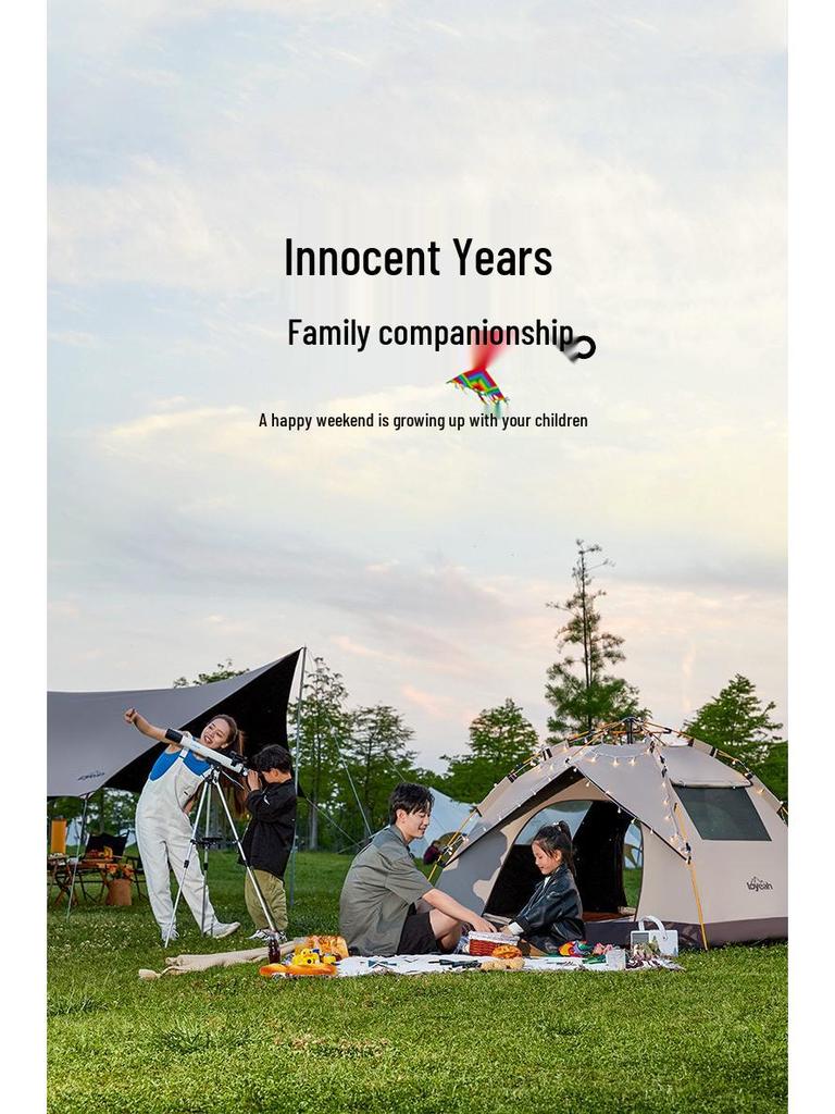 Automatic Pop-up Waterproof Anti-mosquito Camping Tent with UV Protection