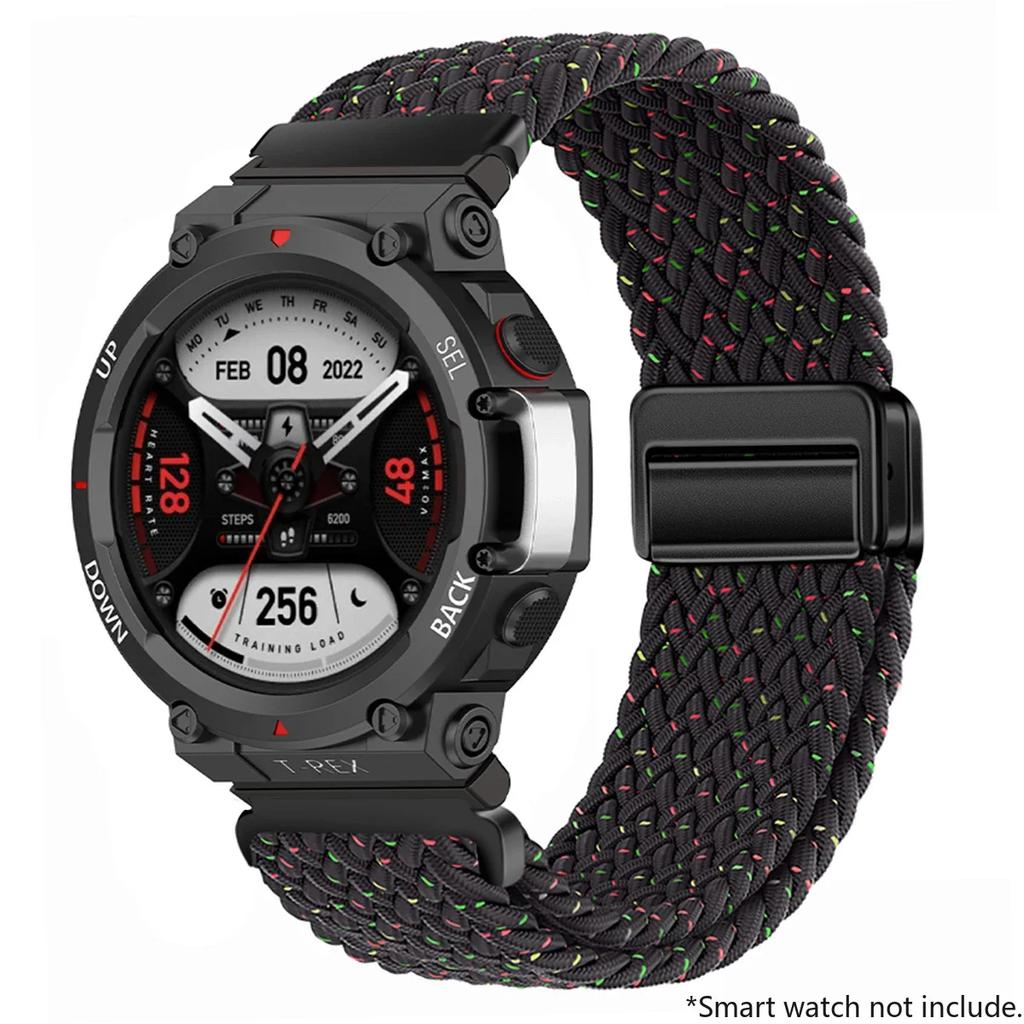 New Braided Loop Strap For Huami Amazfit T-Rex 2 3 Band Smart Watch Nylon Elastic Belts For Huami Amazfit T-Rex T RexPro Correa