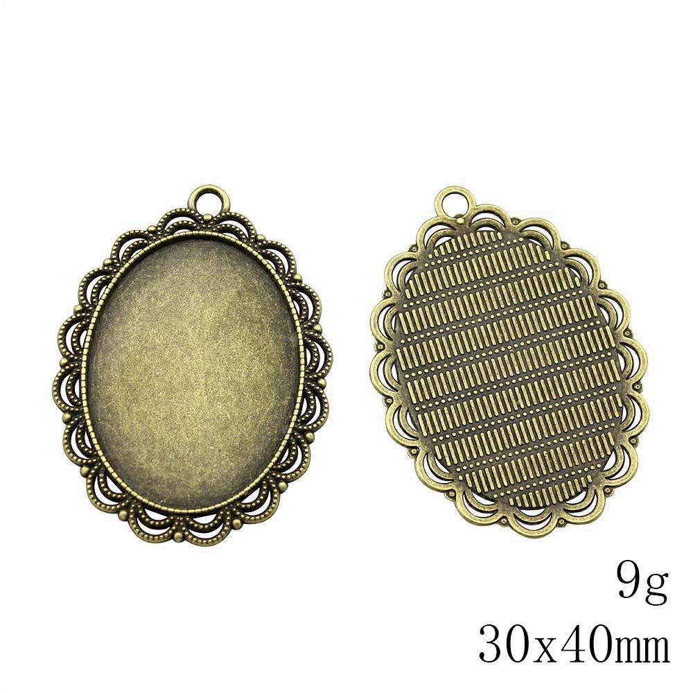 Christmas Decorations Accessories For Making Jewelry Oval Glass Cabochon Base Setting Tray Accessories Parts Ornaments For Home Accessory Parts