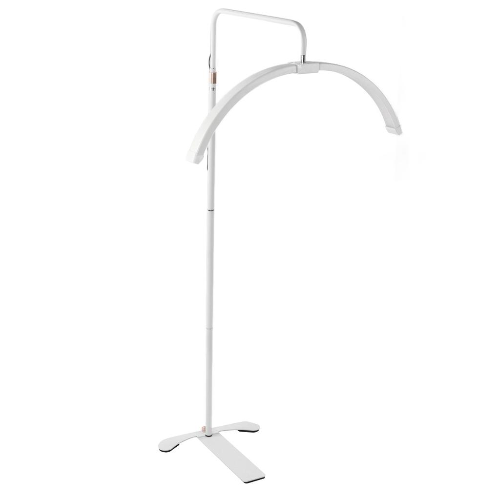 26in LED Floor Light Kit Color Temperature Brightness Adjustable Half Moon Lamp with Stand for Beauty Facial Care Video