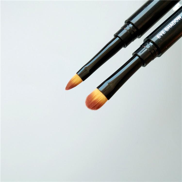 

Двусторонняя кисть для губ, консилера, бровей и спиральная кисть с крышкой - Портативный инструмент для макияжа