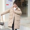 Down and Cotton Jacket Women's Mid-length 2025 New Korean Version Loose Cotton Jacket Plus-size Thickened Hooded Winter Jacket