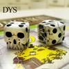 Handheld Lightweight Dice Skull for Adults, Gothic Resin Shaped Portable Running Groups 6 Sided Entertainment, Halloween Party Favors Matte