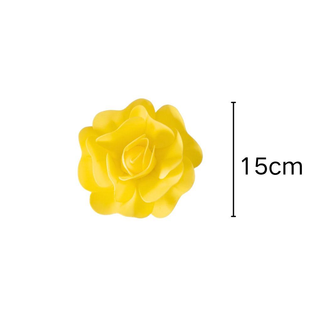 

NEW Yellow Color Simulation Flower 3D Colorful Design Artificial Flower Artistic Decorative Floral Art Door Decoration
