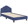 Children S Bed Frame with Headboard Police Blue 80 X 200 Cm Velvet