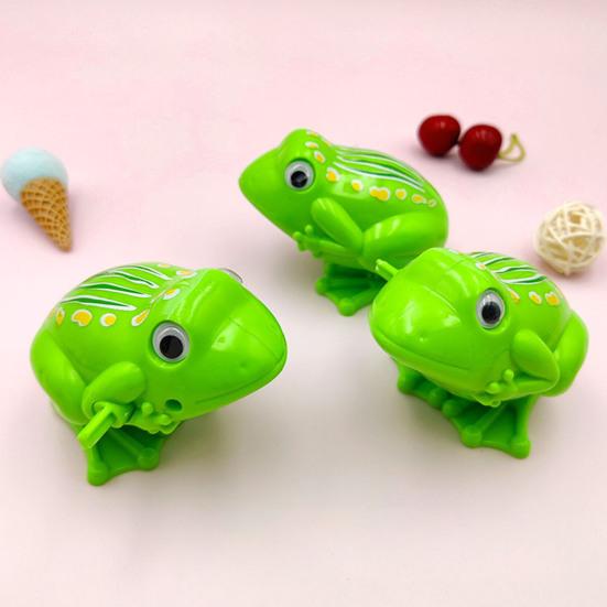 Wind-up Toy Educational Kids Frog Clockwork Toy Interactive Running Animal Toy for Children Boys Girls Teens