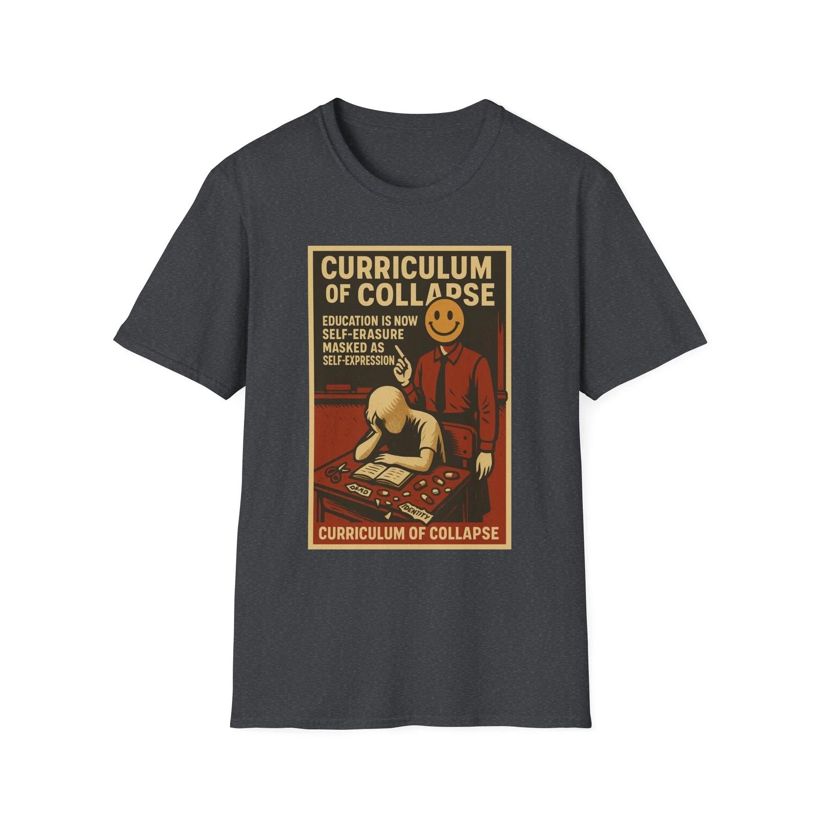 Curriculum Of Collapse Shirt, Anti-Marxist American Tee, Patriotic Tee, USA Tee 2XL