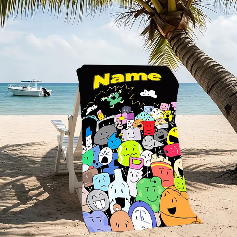 Customizable Personalized Beach Towels Nanimate Insanity Themed designs.Suitable for the Beach, Yoga, Sports;ideal As Beach Accessories