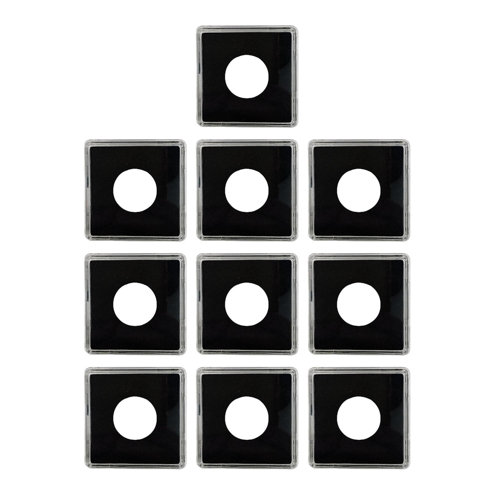 

10 Pieces Holder Case Album Lightweight Transparent Supplies Collecting for 26.5mm