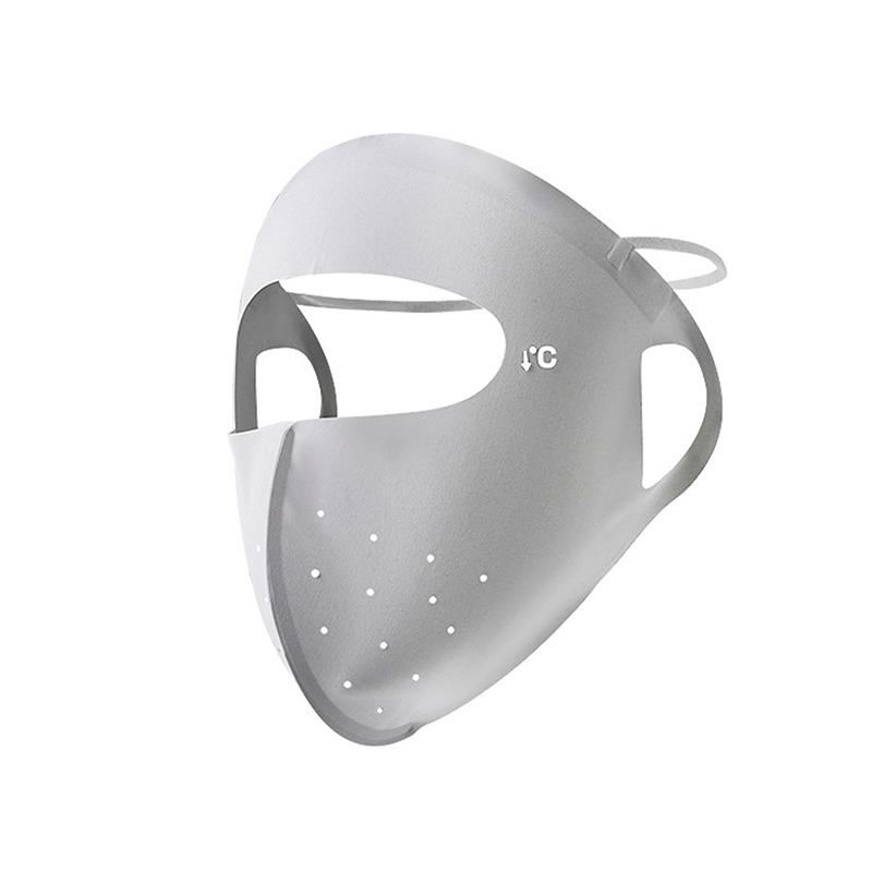 Sunscreen Mask Traceless Women Facekini Ice Silk Anti-Ultraviolet Summer Breathable Thin Cover Whole Face Uv Protection Mask
