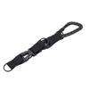Plastic Carabiner D Ring Keychain Molle Webbing Gear Clip for Camping Hiking FishingBlack