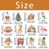 Christmas Cake Decoration Flags Set With Vintage Design For Holiday Parties