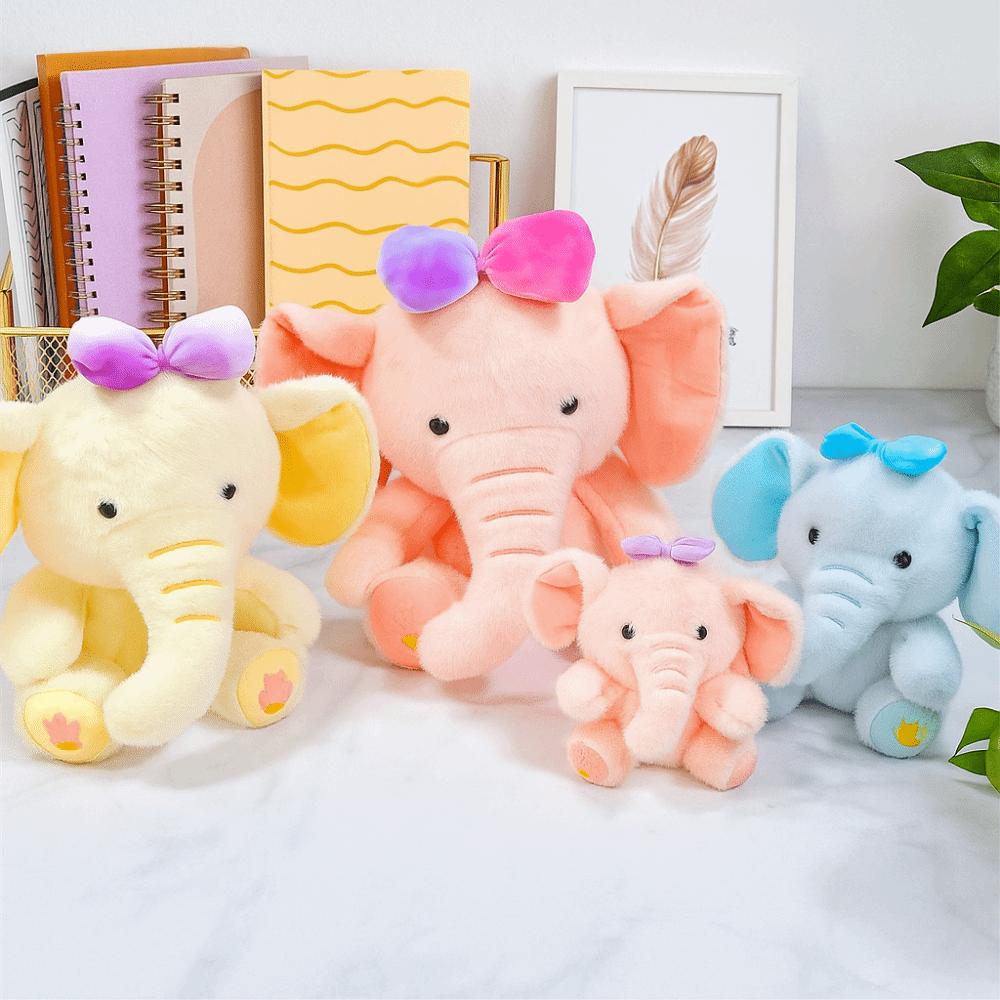 Plushie Cartoon Elephant Plush Toys Long Nose Kawaii Animal Stuffed Toys  Baby Room