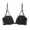 French sexy underwear women's no steel ring small chest shows big gathering bra U-shaped mesh hanging neck beautiful back underwear Bra