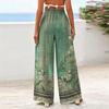 Women's Wide-Leg Casual Flowy Floral Print Pants