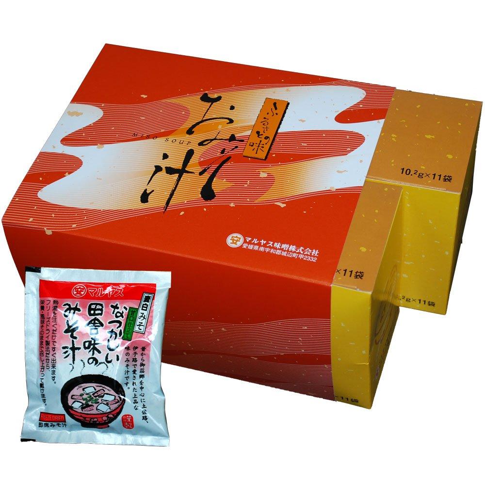 Maruyasu Miso Instant Miso Soup Miso Soup Total of 60 Servings Freeze-dried Country-flavored (barley Miso) (each Box)