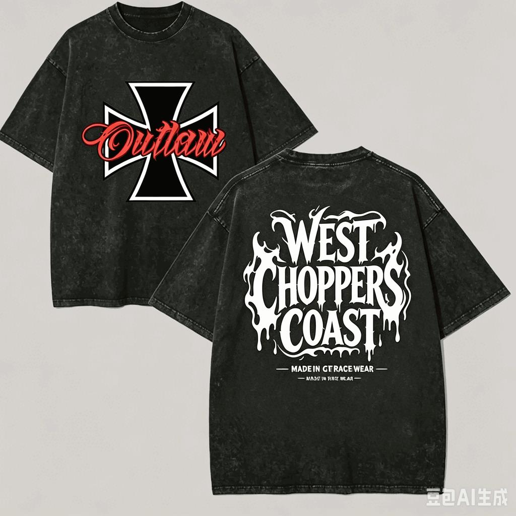 West Coast Choppers for Fan Gift Washed T-shirt Men Women Harajuku Oversized Unisex Short Sleeve Streetwear high quality Couples