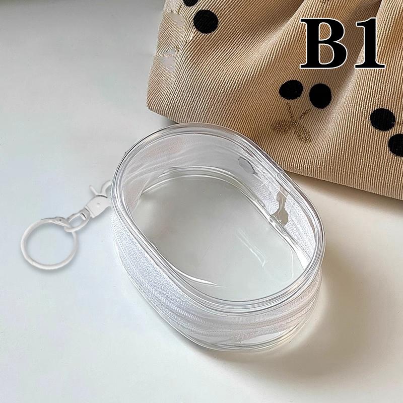 1Pc Jewelry Organizer Storage Box Cute Doll Bag With Keychain Dustproof Case