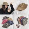 Trendy Retro Washed Denim Fisherman Hat For Women Sun Protection And Age Reduction