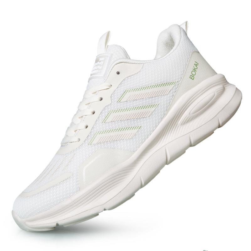 

New mesh shock-absorbing and breathable lightweight sports shoes, the same casual soft-soled running for men and women, comfortable for students, for 44 брудно-білий