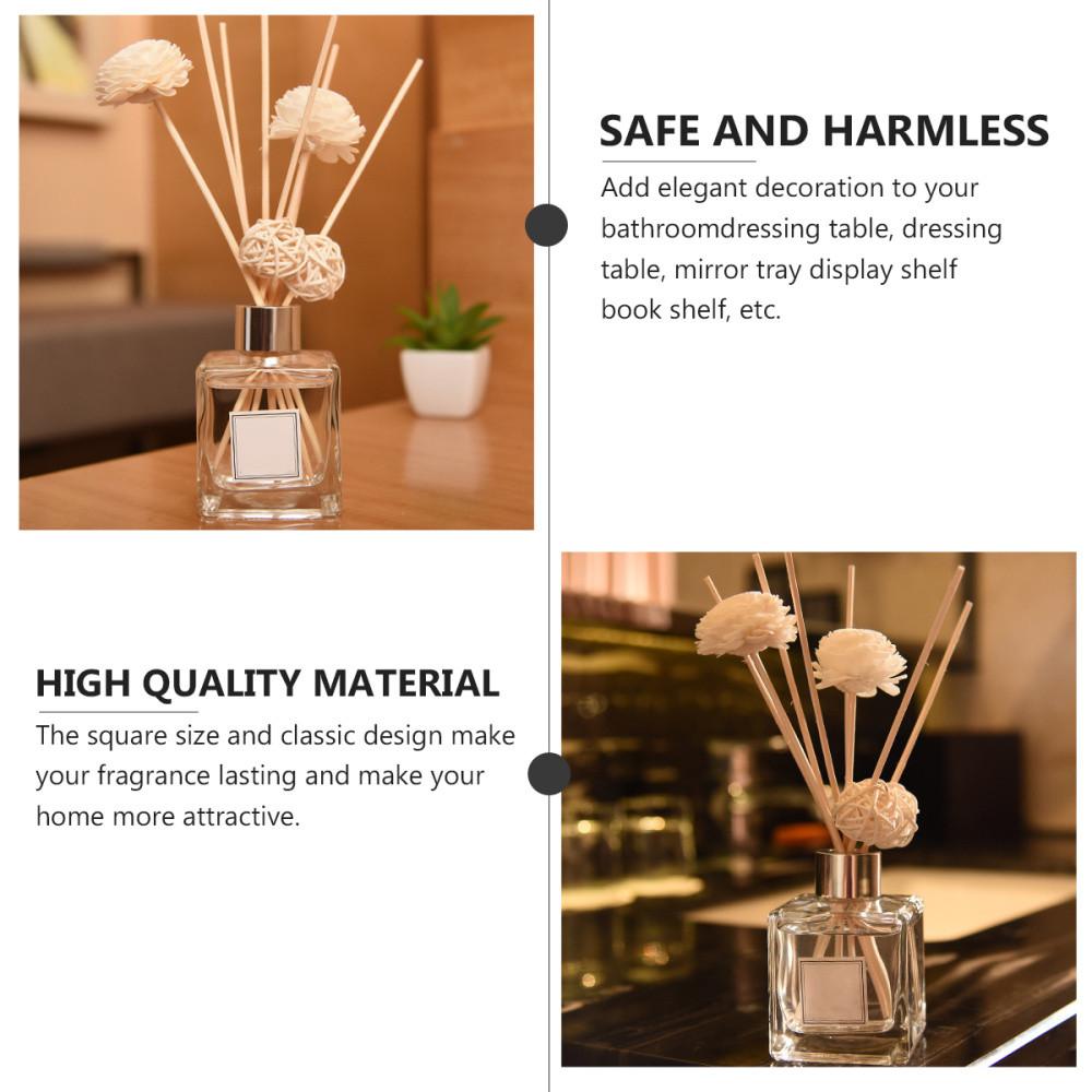 Diffuser Bottles Glass Glass Reed Fragrance Containers Reed Diffuser Bottles 4.8 * 7 Cm Fragrance Container For Home Decor Gifts