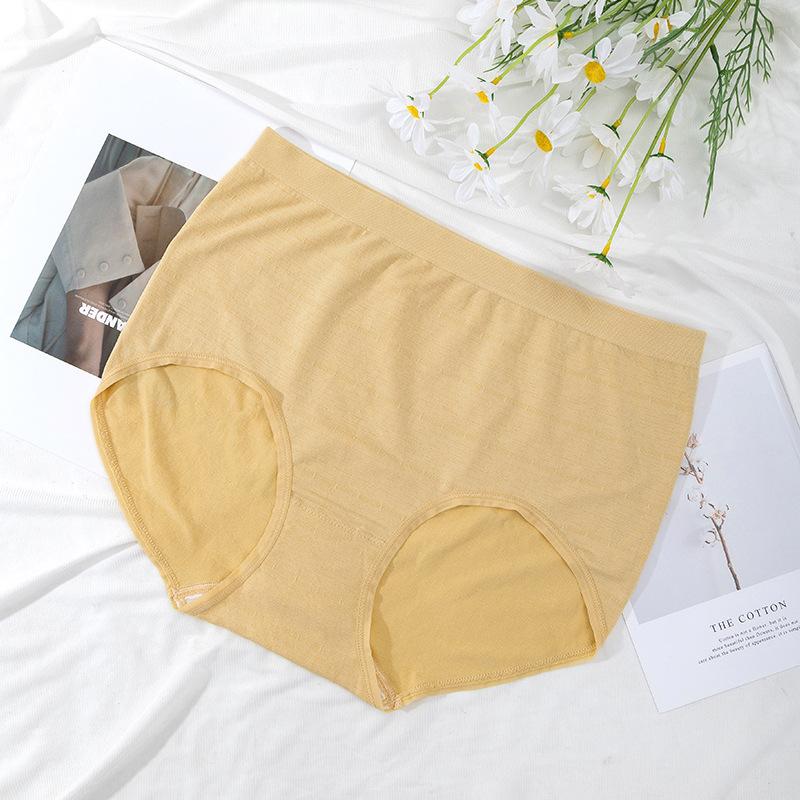 Big Size Female Summer Thin Style High Waist Belly Breathable No Trace Briefs