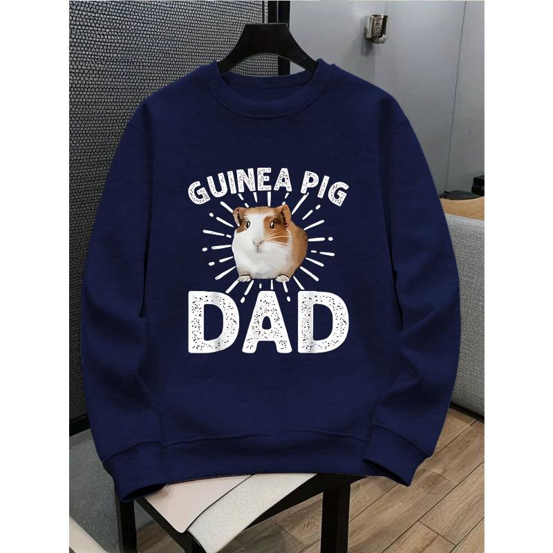 Cute Piggy Dad Fun Parent-Child Matching Kids Pullover with Cartoon Pattern Fashion Casual Top