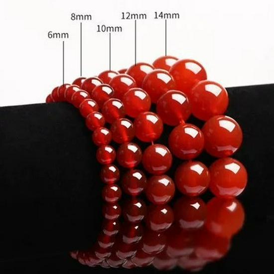 Red Agate Zodiac Charm Bracelet - Auspicious Chinese Single Strand for Women's Jewelry Gift