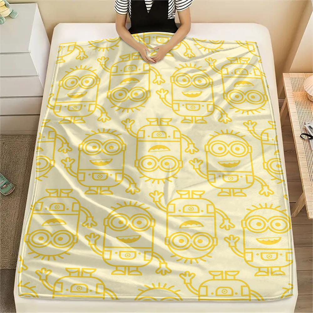 

Minions Collage Wallpaper Blanket, Lightweight & Soft, Living Room Decoration, Fan Gift.chl 75x90cm