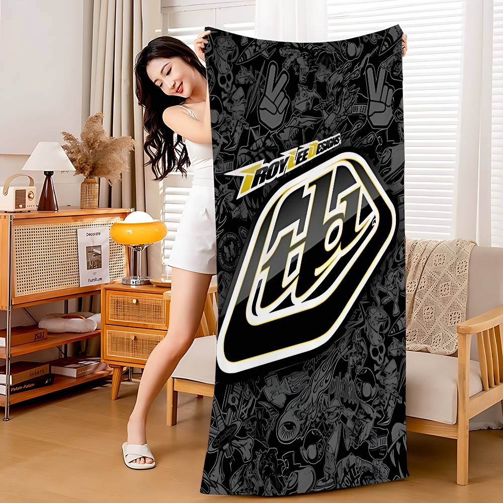 T-Troy L-LeeS Designs Microfiber Blanket Quick Drying Beach Towels Oversized Printing Super Absorbent Pool Towel Blanket