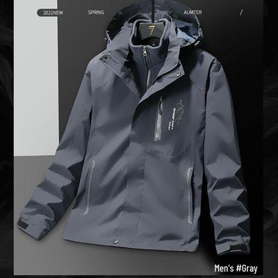 Unisex Three-in-One Winter Jacket Set: Cotton-Padded, Fleece-Lined, Waterproof, Detachable