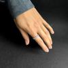 Silver Ring with Cubic Zirconia, Product Weight 4.04 G (2160953)