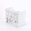 Retractable Bookend Adjustable Desk Book Holder with Non-Slip Base Metal Bracket for Office Home Study
