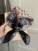 18Cm Cotton and Linen Cashew Small Square Scarf Spring Summer and Autumn Thin Decorative Scarf Air Conditioner Room Neck Scarf Headband Headscarf