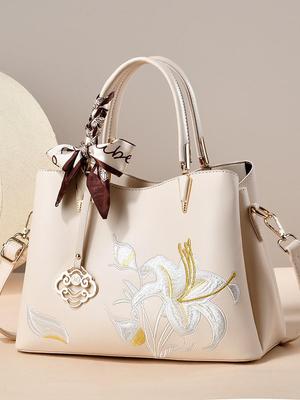 Trendige High-End Damen-Handtasche 2026 mit Struktur: Vielseitige Umhänge-/Crossbody-Tasche für Pendler