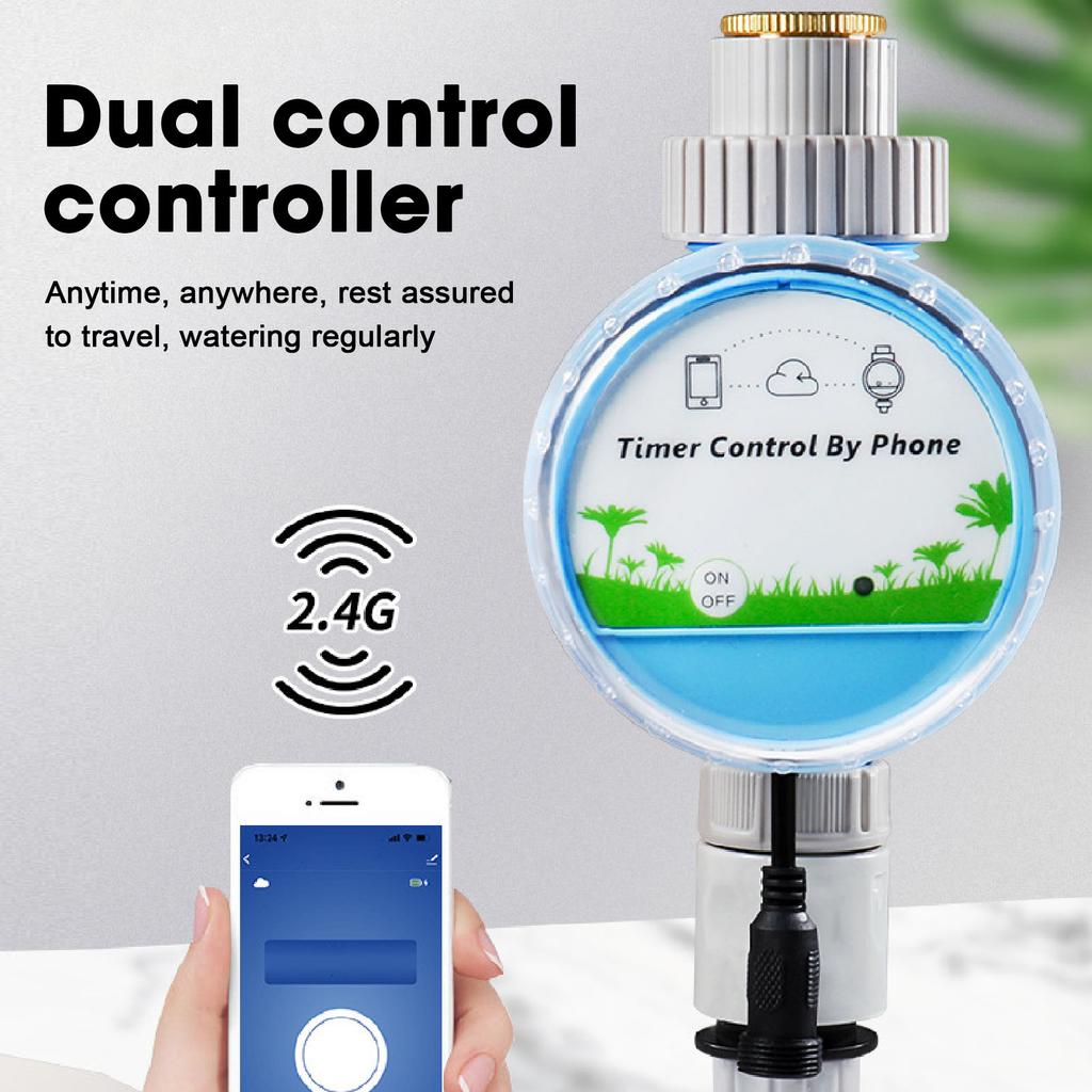 Sprinkler Timer Plastic WiFi and Bluetooth Control IP68 Garden Irrigation Timer for Garden Farm Park
