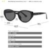 Cat Eye Sunglasses Men Women Vintage Y2K Style UV400 Protection for Driving Fishing Outdoor Travel
