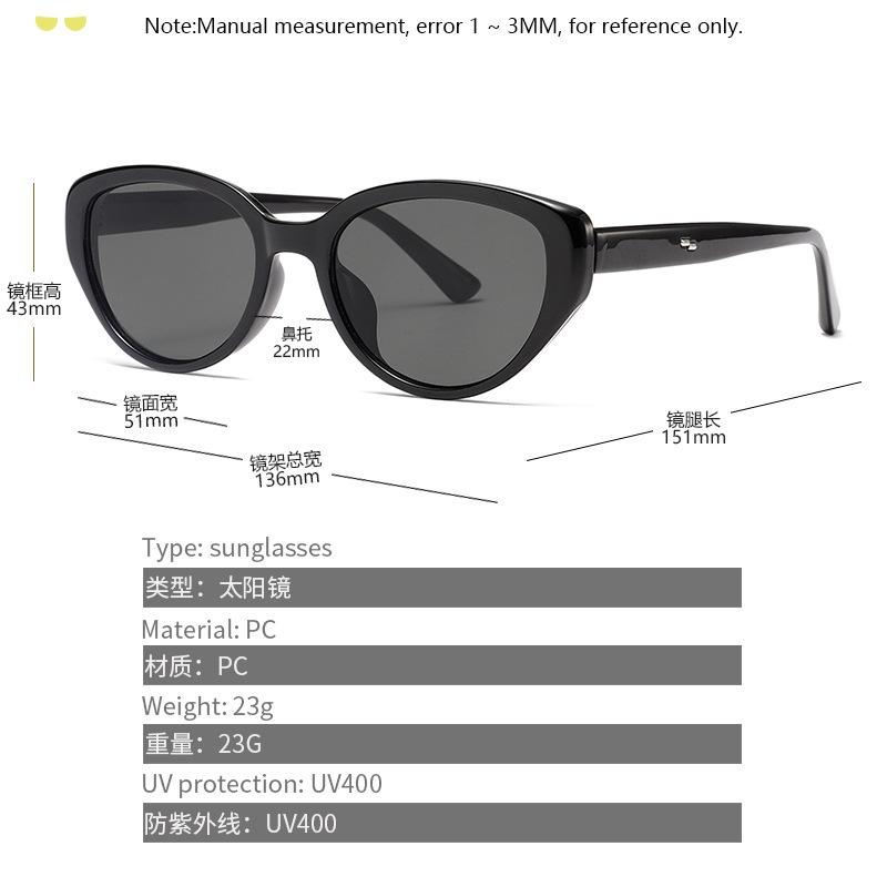 Cat Eye Sunglasses Men Women Vintage Y2K Style UV400 Protection for Driving Fishing Outdoor Travel