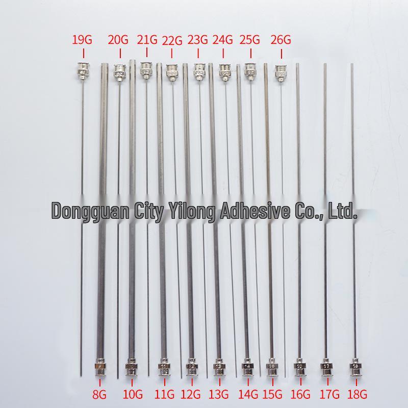 210mm Stainless Steel Flat & Sharp Tip Glue Dispensing Needle Syringe