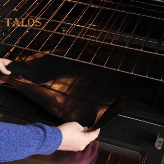 2ks velké vložky do trouby pro elektrické plynové trouby Nepřilnavá, opakovaně použitelná ochranná podložka do trouby ze skelného vlákna Tepelně odolná podložka na grilovací desku