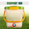 12L Recycle Composter Aerated Compost Bin PP Organic Homemade Trash Can Bucket Kitchen Garden Food Waste Bin Compost Bin