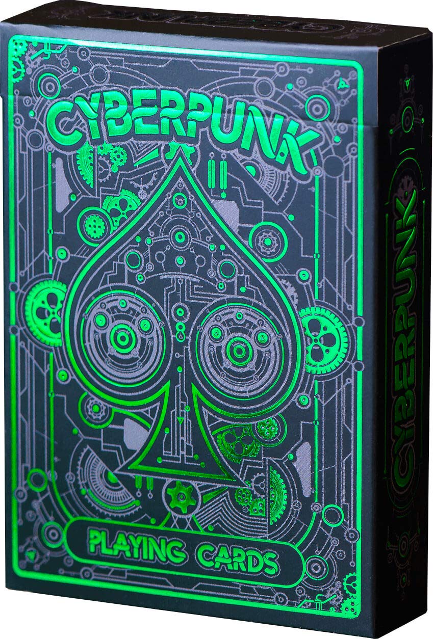 Elephant Playing Cards Cyberpunk Green Playing Cards Card Distillery Deck for Kids & Adults Cool Playing Card Game with Ebook Poker Cyberpunk Cards