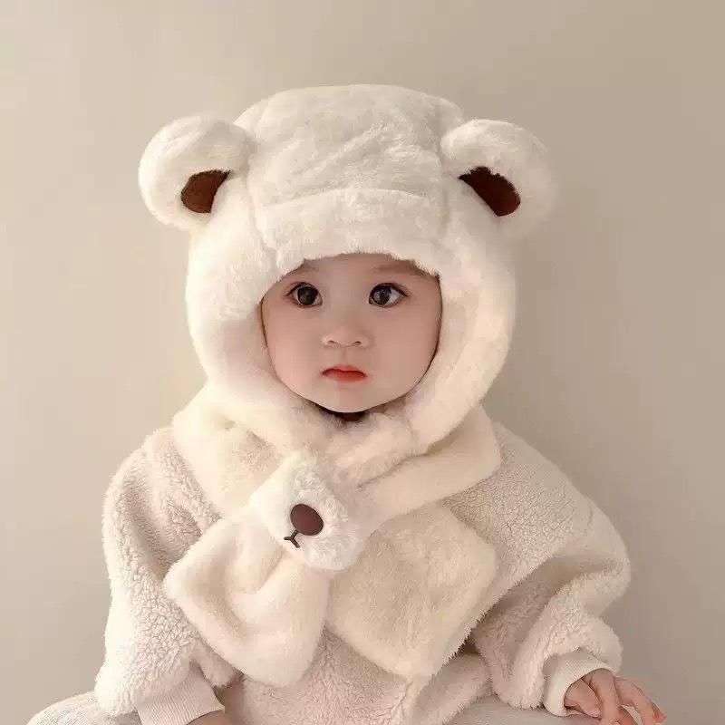 Super Cute Baby Ear Protection Scarf Hat - Warm, Thick Unisex for Autumn/Winter