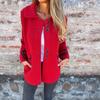 Women S Lapel Single Breasted Long Sleeve Coat For Autumn Winter