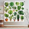 Green Plant Turtle Back Bamboo Modern Living Room Curtains for Camera Black Out Curtains Blackout Shade Curtain Tiebacks Blinds
