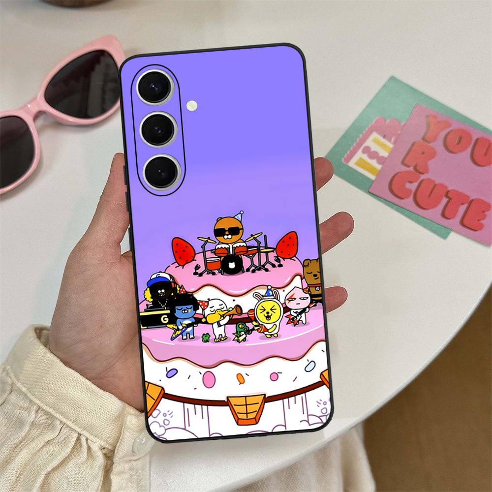 Cartoon K-KAKAO CUTE F-FRIENDS Phone Case For Samsung S 24 Fe 25 Ultra Plus 20 Lite 21 30 22 23 24 22 Ultra 5G Fundas