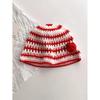 Y2K Korean-Japanese Hand Bucket Crochet Bucket Hats For Women Spring Autumn Winter Sun Cap Female Bow Designer Bob Basin Gorro