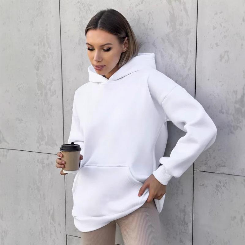 Gothic Couple Letter Print Women's Plus Size Hoodie 
