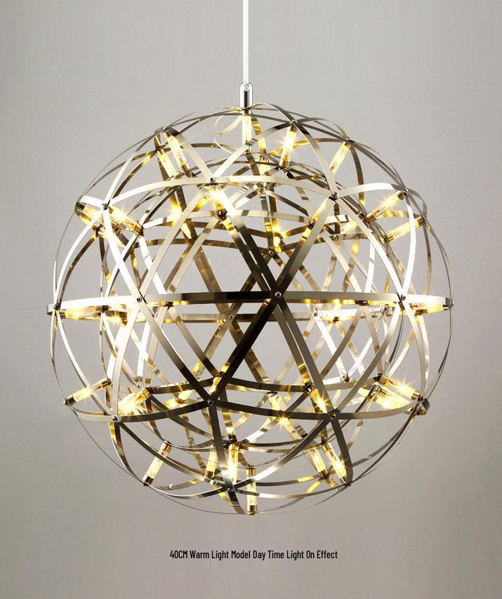Golden Sparkle Chandelier for Shopping Malls, Hotels, Bars, Clothing Stores, Cafes, Stairs, & Restaurants