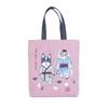 [Kusuguru Japan] Tote Bag, Japanese Pattern Handbag, Pink